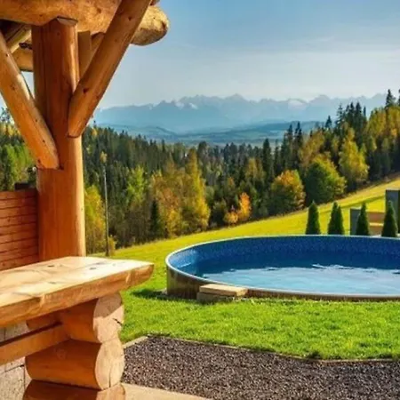 别墅 Villa In Nowy Targ With Mountain Views & Pool 新塔尔格